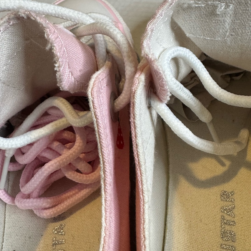 Pink Kids Shoes with White Accents - Picture 5 of 14